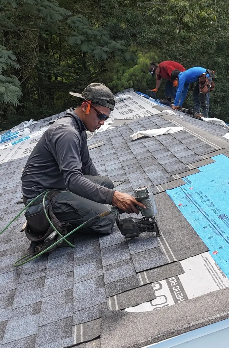 Re-Roof in Progress